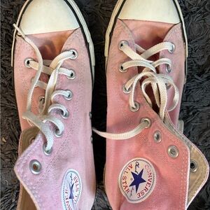 Converse Pink High-Top Canvas Sneakers